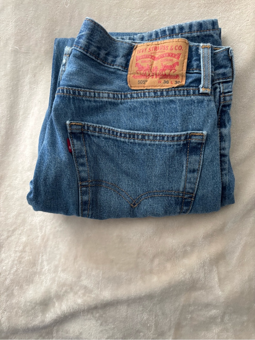 Levi's Men's Straight Jeans 36/30in Medium Blue Denim